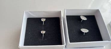argento felice nakit: Minđuše na šraf, Materijal: Srebro — 7