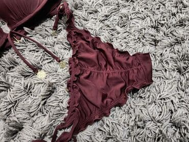 new yorker srbija pidzame: XS (EU 34), Polyester, Single-colored, color - Burgundy — 3