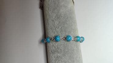 bogner torbe zenske: Narukvica sa tirkiznim perlama - Elegantna narukvica izrađena od — 2