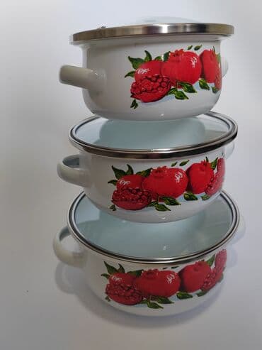 set posuđa za indukciju: SET OD 3 SERPICE SA POKLOPCEM
12-16 cm — 6