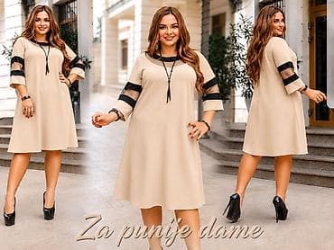 haljina bubamara: 06. MODA ZA PUNIJE DAME 🤎 ✨ Haljina A kroja koja prelepo pada, prati — 5