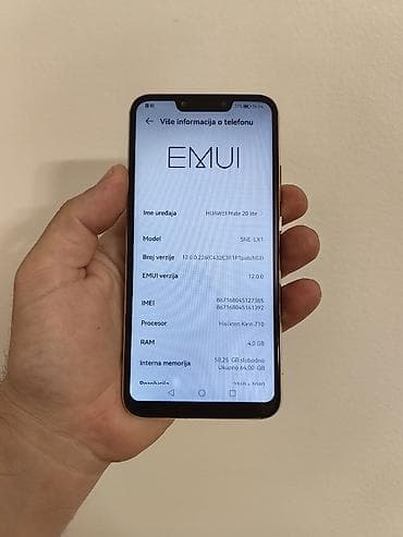 golim: Huawei Mate 20 lite gold dual sim sim free, verzija sa 4/64gb — 4