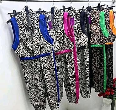 ranfle: Komplet crop top majica i siroke pantalone leopard dezen sa — 3