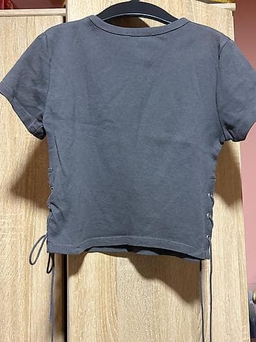 95 grey: Terranova majica kratkih rukava, veličina M. Tamnosiva boja sa rock — 5