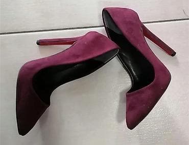 mango parfem 3: Ženske salonke na visoku štiklu – bordo - Model: klasične špic — 2