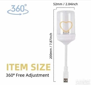 dekor ideale: Mini USB LED lampa sa fleksibilnim vratom Praktična i kompaktna LED — 3