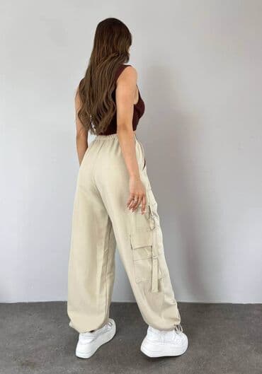 zenske kargo pantalone: S (EU 36), M, L, Kargo — 6