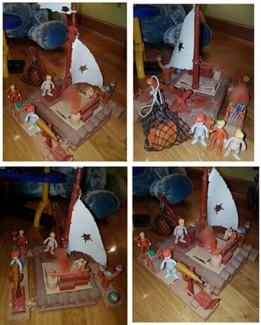 robot kuca igracka: DISNEY PETAR PAN heroes - original Famosa. Peter pan pirates wooden — 3