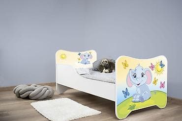 nepromočive pantalone za decu: Dečiji krevet 160x80 cm – Happy Kitty Little Elephant - Proizvod — 1