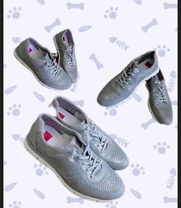 gas patike cena: Svetlosive RIEKER ženske patike – lagane i prozračne - Materijal — 2