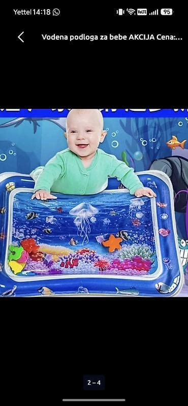 prostirke za spavanje: Vodena podloga za bebe – interaktivna “tummy time” prostirka - — 2