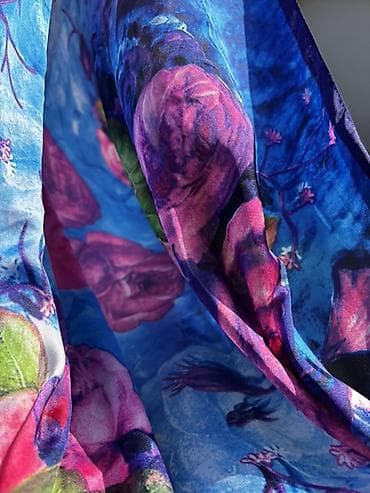 srebrno lance zensko cena: Svilena maramaizuzetno velika . ko voli cvetne dezene,meka je i lepo — 3