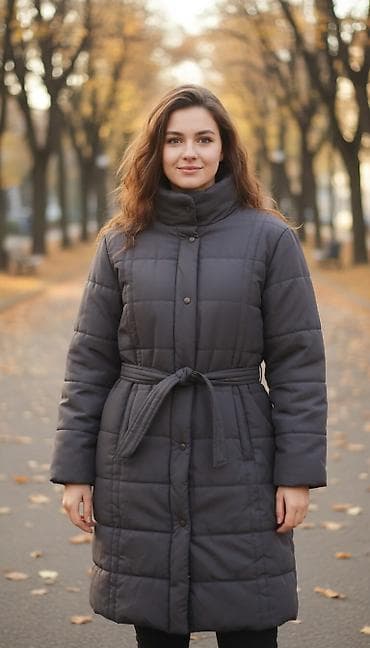 Duga debela zimska jakna, malo nošena, vel.2XL, lepe braon boje, mnogo