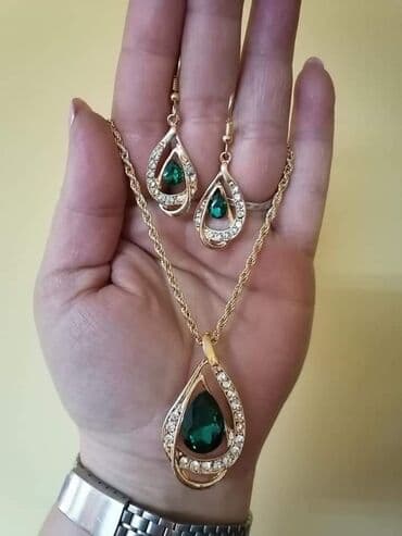 lapis lazuli ogrlica: Set nakita 1300 — 14