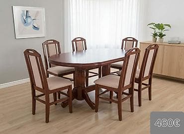 stari stilski namestaj: Trpezarijski setovi stolova i stolica, više modela. Detalji dizajna i — 2