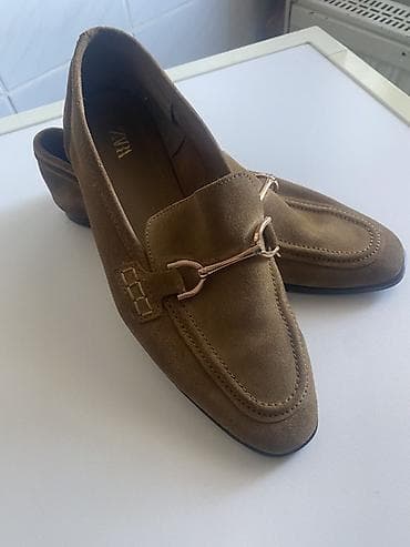 nike stikle: ZARA ženske loafers mokasine - Model: klasične mokasine sa metalnom — 1