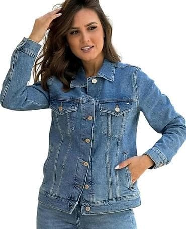 doka torba: Ženska teksas jakna – klasičan kroj Cena gs - Materijal: čvrst — 1