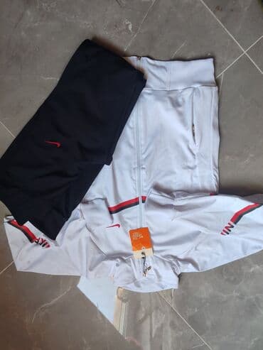 poliester trenerke: Komplet, M, Nike, bоја - Crna, Pamuk — 3