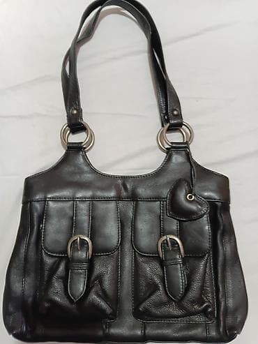 deichmann torbe: DIAMOND LINE ženska torba – crna, od prirodne kože - Materijal: meka — 7