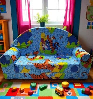 Kreveti za decu: Bambi sofa Sedeći deo 70x30cm Kada se rasklopi 70x100cm Sastav sundjer — 3