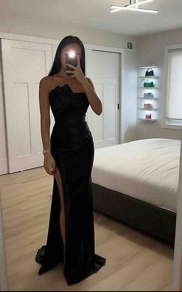 svecane haljine uzice: 🔥Elegantna duga večernja haljina bez bretela - Kroj: uska silueta — 2