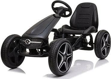 Children's Electric Cars: Formula na pedale Mercedes-Benz, crna – licencirani model za decu — 1