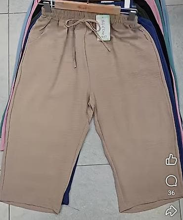 armani si: Pantalone siroke sa elastičnim pojasom i učkurom. - Boje: bež, roza — 1