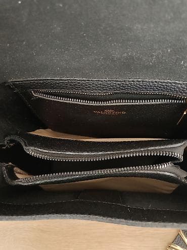 armani torbe: Valentino torba preko ramena - Model: crna kožna crossbody/shoulder — 3