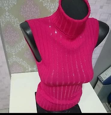 tasnice mona: Ženski bezrukavni rolka - Model: uska silueta, bez rukava, visoka rol — 4