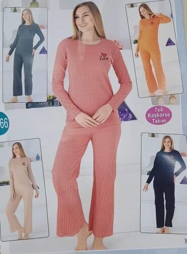 rebrasti komplet: Rebrasti pamuk vel.m,l,xl,2xl-1700 — 1