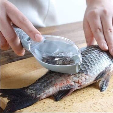 vaga sa tasovima: Cena: 950 din Čišćenje krljušti sa ribe, pa još u stanu ili nekoj — 2