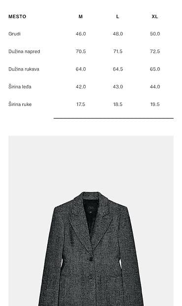 Aksesoari: Zara ženski sako XL od tvida u tamnosivoj boji sa diskretnim — 5