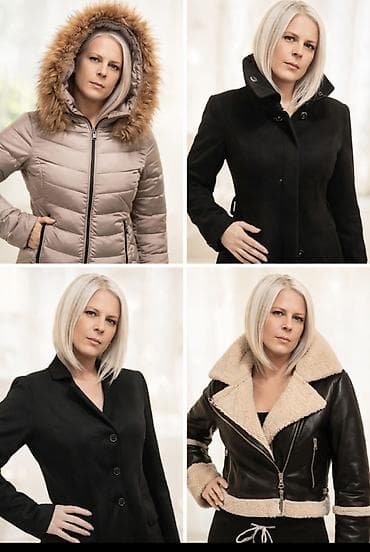 termo helanke: Ženska kraća jakna sa krznenom postavom (shearling stil) - Spoljašnji — 2