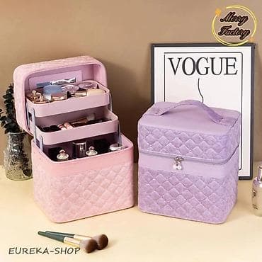 torba za obucu: Šminkerska kutija/organizer sa više nivoa - Elegantna kozmetička — 3