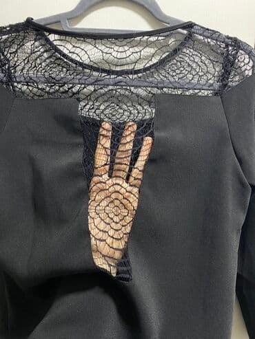 Maison Scotch S, color - Black, Cocktail, Other sleeves — 4