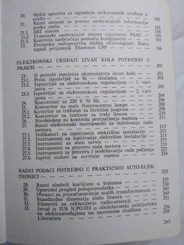 lektire za 5 razred pdf: Tehnicka knjiga: Elektronika u automobilu,1979,16,5 cm. 265 str. sa — 7