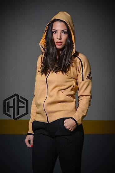 duks s: Adidas, L, Jednobojni, bоја - Bež — 1