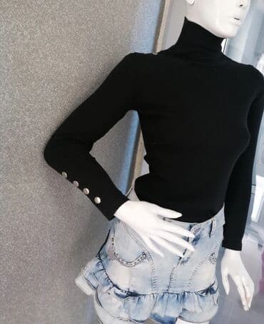 S (EU 36), Pamuk, bоја - Crna