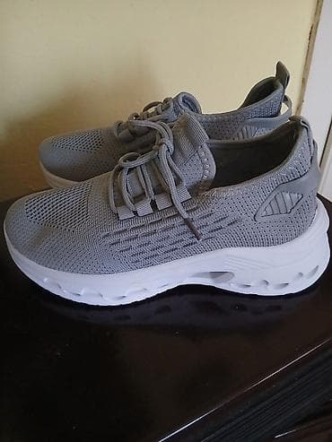 puma lakovane patike: Sportske patike – siva boja, broj 38 - Gornjište: pleteni mrežasti — 2