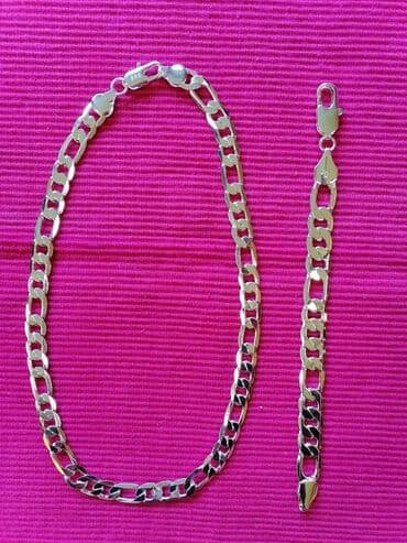 srebrna ogrlica sa krsticem: Set: Bracelet, Necklace — 1