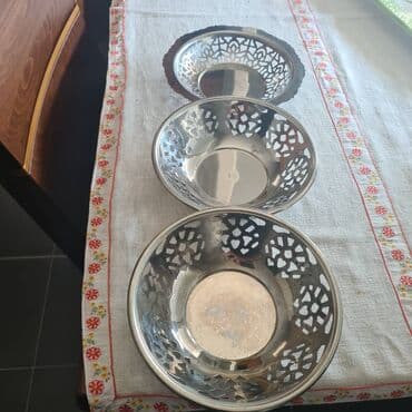 kemppi co2 aparati cene: Korpe za hleb od Inoxa, prečnik 20 cm, kao nove. Cena po jednoj — 1