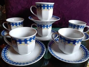 sinsay solje: Solje nove velike porcelanske. Komada. 6. Tacne. 13cm. Solje — 1