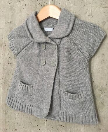 karirane sive pantalone: OKAIDI DZEMPERIC ili kao PRSLUK preko jaknice Velicina 18 - 24 meseci — 4