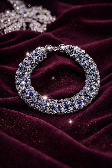 dm kutija za nakit: 💎Pažljivo pravljena narukvica od perlica💎 Ručno radjena 4.5 sati — 1