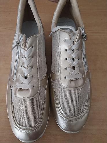 Venčanice i aksesoari: Ženske patike – zlatne/šampanj ton - Elegantne platforme sa — 5