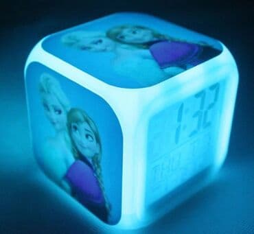 prekrivaci za namestaj: Sat za decu Disney digitalni led svetlo Alarm+termometar Svetli u — 2