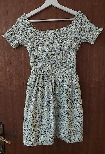 sorc m: Letnja haljina sa printom limuna - Kroj: ženska haljina A-kroja — 3