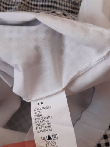 haljine lidl: Dečija haljinica na bretele, crno-bela gingham (karo) šara. - — 2