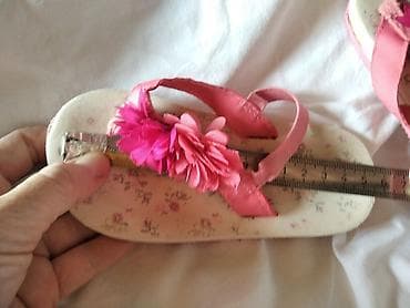 Ostala dečija obuća: Japanke sandale sa mašnama NEXT Veličina 25 ug uslikano 15 cm — 6