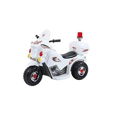 deciji automobili na akumulator polovni: MOTOR NA AKUMULATOR BELI 11/0999-1 Policijski mini motor za mališane — 1